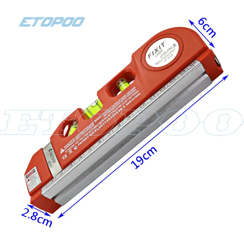 4 in 1 Accurate Multipurpose Laser Level Lever with Tripod Cross Projects Horizontal Vertical Laser Light Beam Measure Tape