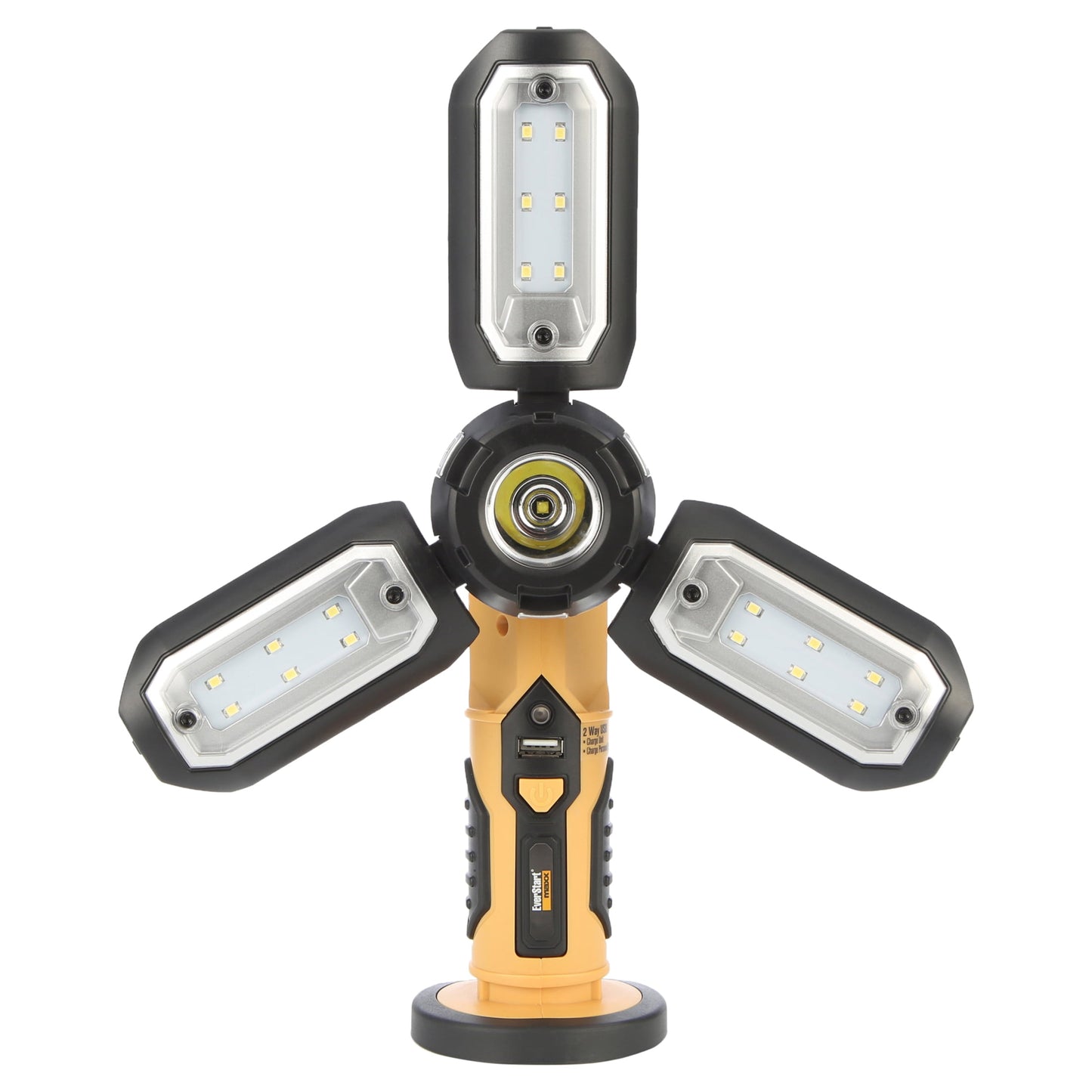 Maxx SAT3E 600 Lumen LED Work Light with Home/Car Chargers, USB Power