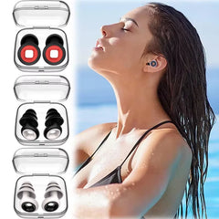 Silicone Sleeping Noise Reducing Earplugs Set Swimming Noise Reducing Earplugs Soundproof Noise Canceling Mute Earplugs