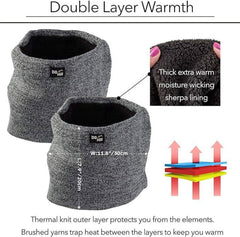 Thick Heat Trapping Thermal Neck Gaiter Set, 2 Pack