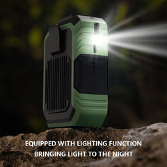Portable Waist Fan USB Rechargeable Hanging Neck Fan 4000Mah Mini Electric Fans Outdoor Sports Waist Clip on Fan with Power Bank