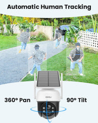 Solar Camera Outdoor Wireless - 100% Wire-Free Outdoor Security Camera Wirele...