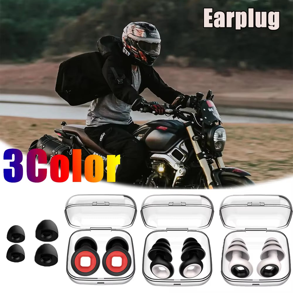Silicone Sleeping Noise Reducing Earplugs Set Swimming Noise Reducing Earplugs Soundproof Noise Canceling Mute Earplugs