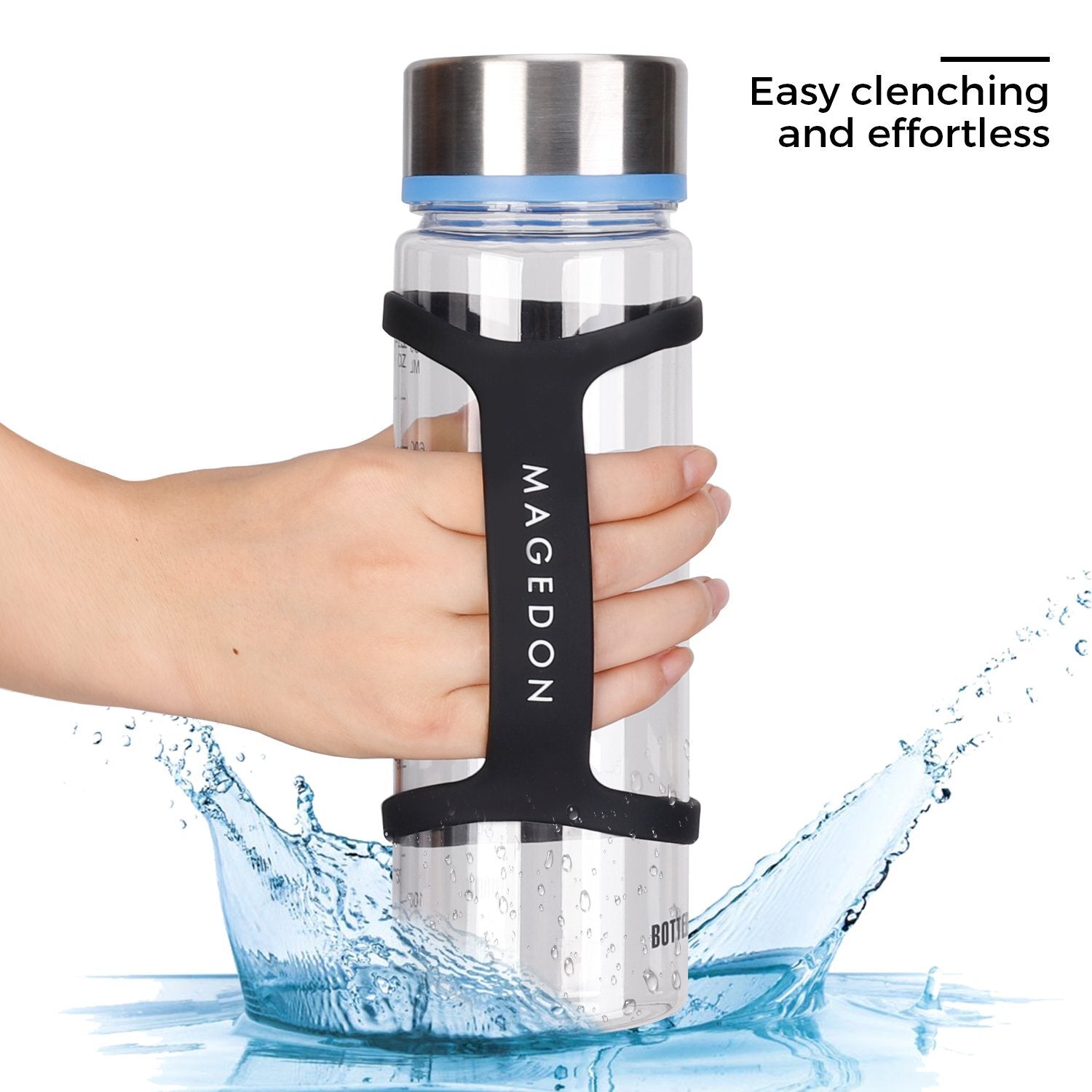 (2 Pack) Water Bottle Carrier Gripwater Handle Gripcup Strap Soft Band Hol