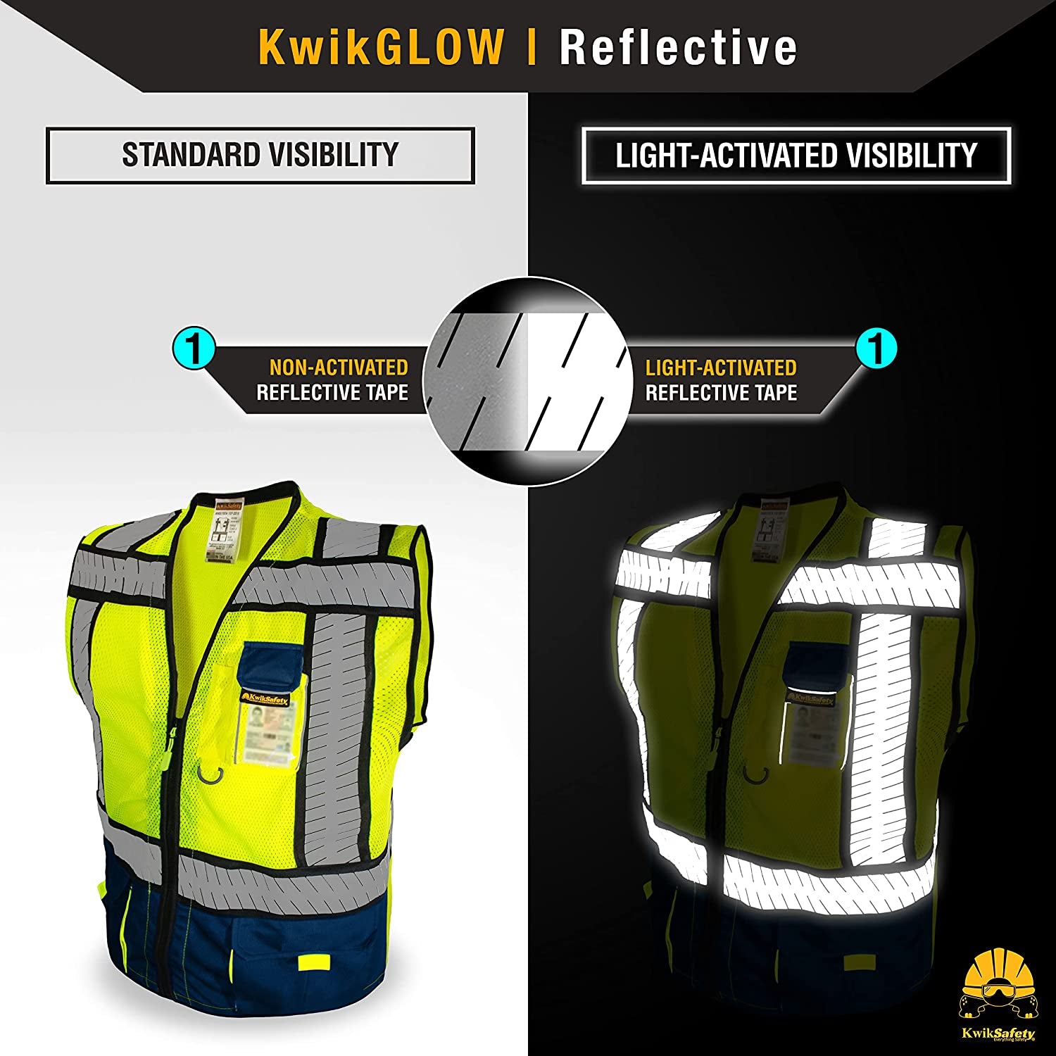 - SHERIFF & SPECIALIST Safety Vest [Multi-Use Pockets] Class 2 Reflective Vest ANSI OSHA Safety Vest for Men