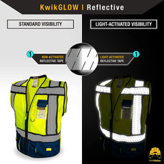 - SHERIFF & SPECIALIST Safety Vest [Multi-Use Pockets] Class 2 Reflective Vest ANSI OSHA Safety Vest for Men