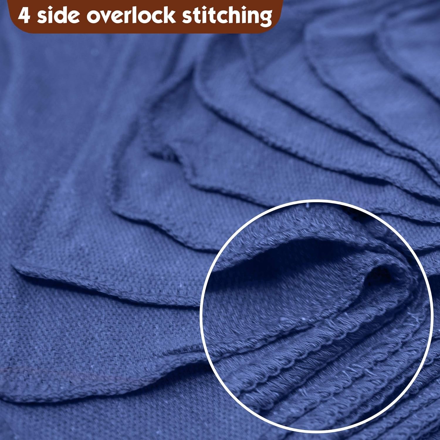 Auto Mechanic Shop Towels 100 Pack Bulk Rags 100% Cotton Commercial Grade Shop Rags Size 14"X14" (100 Pack, Blue)