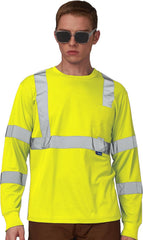 Safety Shirt,High Visibility Work T Shirt Long Short Sleeve Class 3 (XS-6XL)
