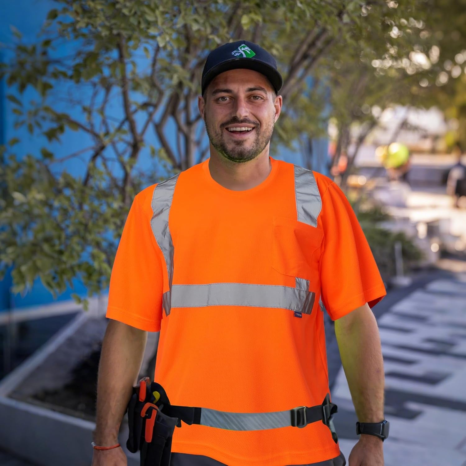 Safety Shirt,High Visibility Work T Shirt Long Short Sleeve Class 3 (XS-6XL)