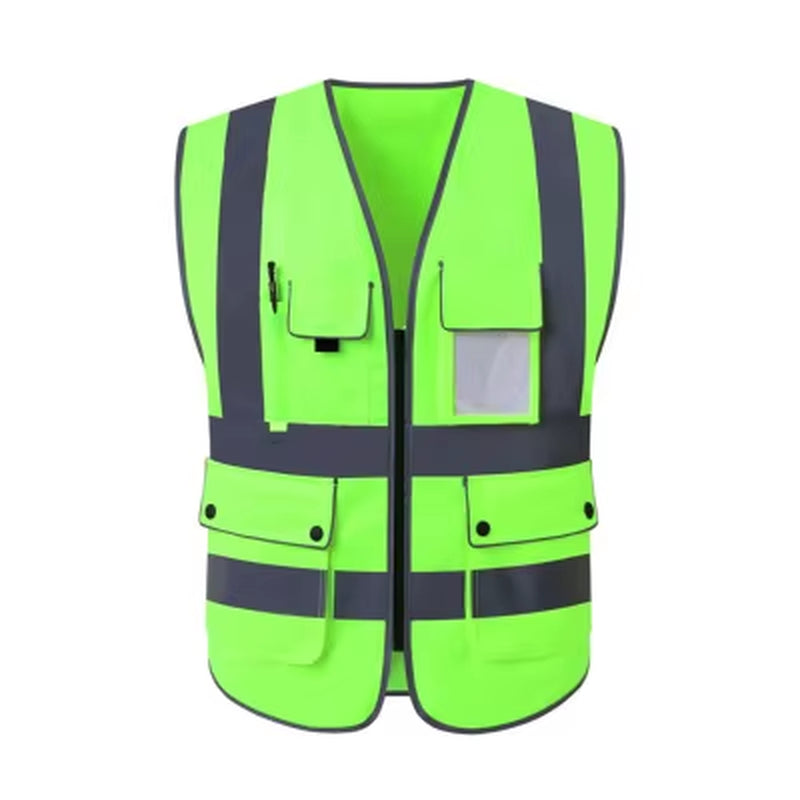 S-4XL Reflective Safety Vest High Visibility Night Riding Running Vest Outdoor Sports Accessories Safety Vest Sports Waistcoat