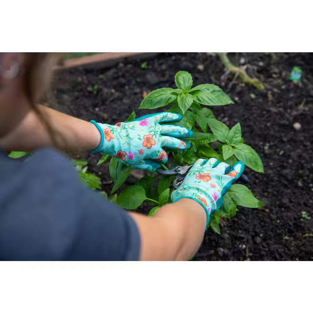Women'S Large Nitrile Coated Garden Gloves
