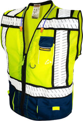 - SHERIFF & SPECIALIST Safety Vest [Multi-Use Pockets] Class 2 Reflective Vest ANSI OSHA Safety Vest for Men