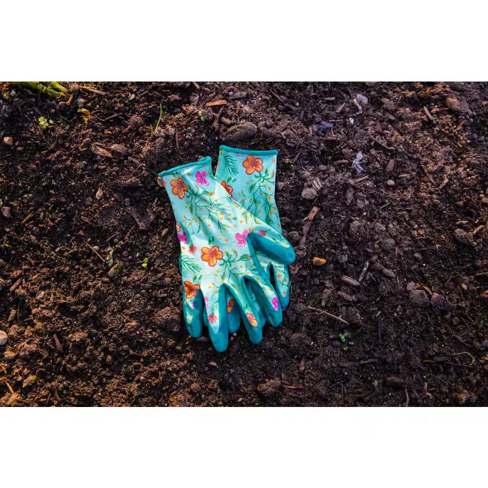 Women'S Large Nitrile Coated Garden Gloves