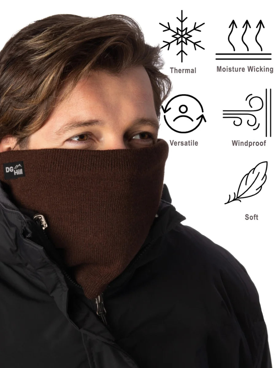 Thick Heat Trapping Thermal Neck Gaiter Set, 2 Pack