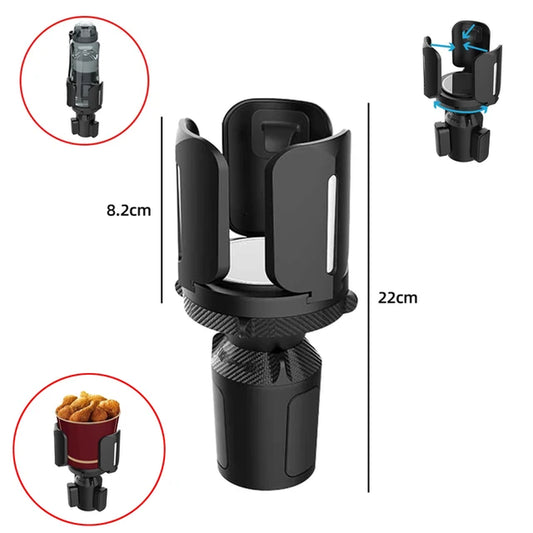 Contractor Car Cup Holder Tray 360 Degree Rotationcar Tray Table Phone Slot Car Food Table Organized Adjustable Drink Holder Car Accesories