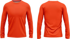 High Visibility Shirts for Men 100% Polyester UPF40+ Long Sleeve Safety Construction Work Shirts
