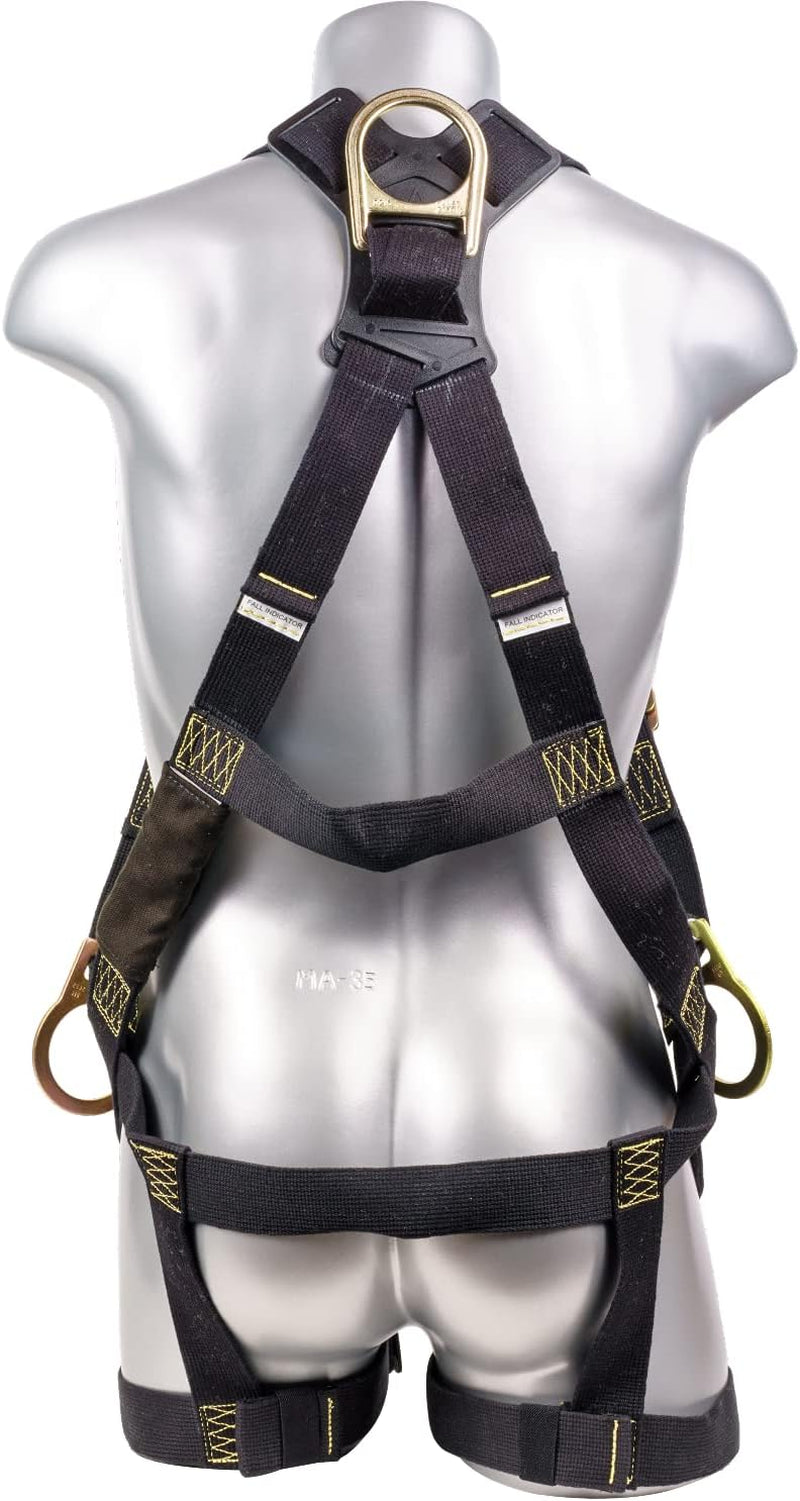 FR Safety Harness QCB Chest & Legs Dorsal 3D-Ring Para-Aramid/Aramid Webbing Harness