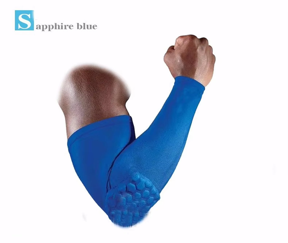 1Pc Arm Sleeve Armband Elbow Support Basketball Arm Sleeve Breathable Football Safety Sport Elbow Pad Brace Protector