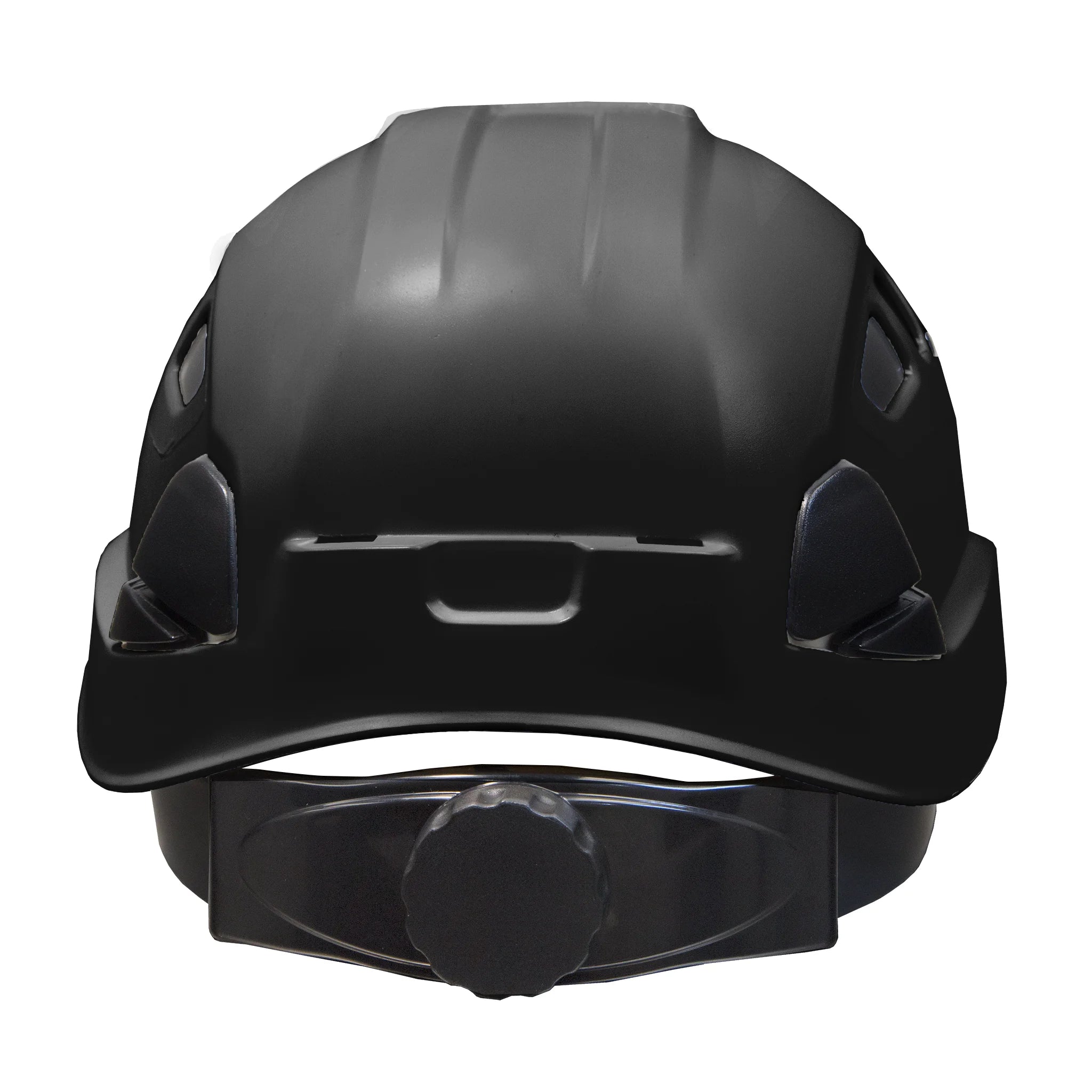 Ventilated Safety Rescue Helmet with Adjustable Ratchet 6-Point Suspension, HHAT-04 (Black)