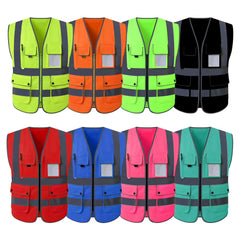 S-4XL Reflective Safety Vest High Visibility Night Riding Running Vest Outdoor Sports Accessories Safety Vest Sports Waistcoat