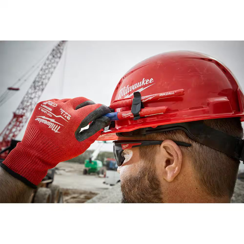 BOLT White Type 1 Class C Front Brim Vented Hard Hat W/4 Point Ratcheting Suspension W/600 Lumens Rechargeable Headlamp
