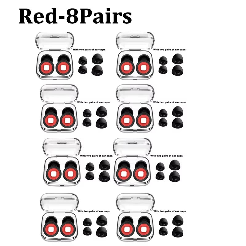 Silicone Sleeping Noise Reducing Earplugs Set Swimming Noise Reducing Earplugs Soundproof Noise Canceling Mute Earplugs