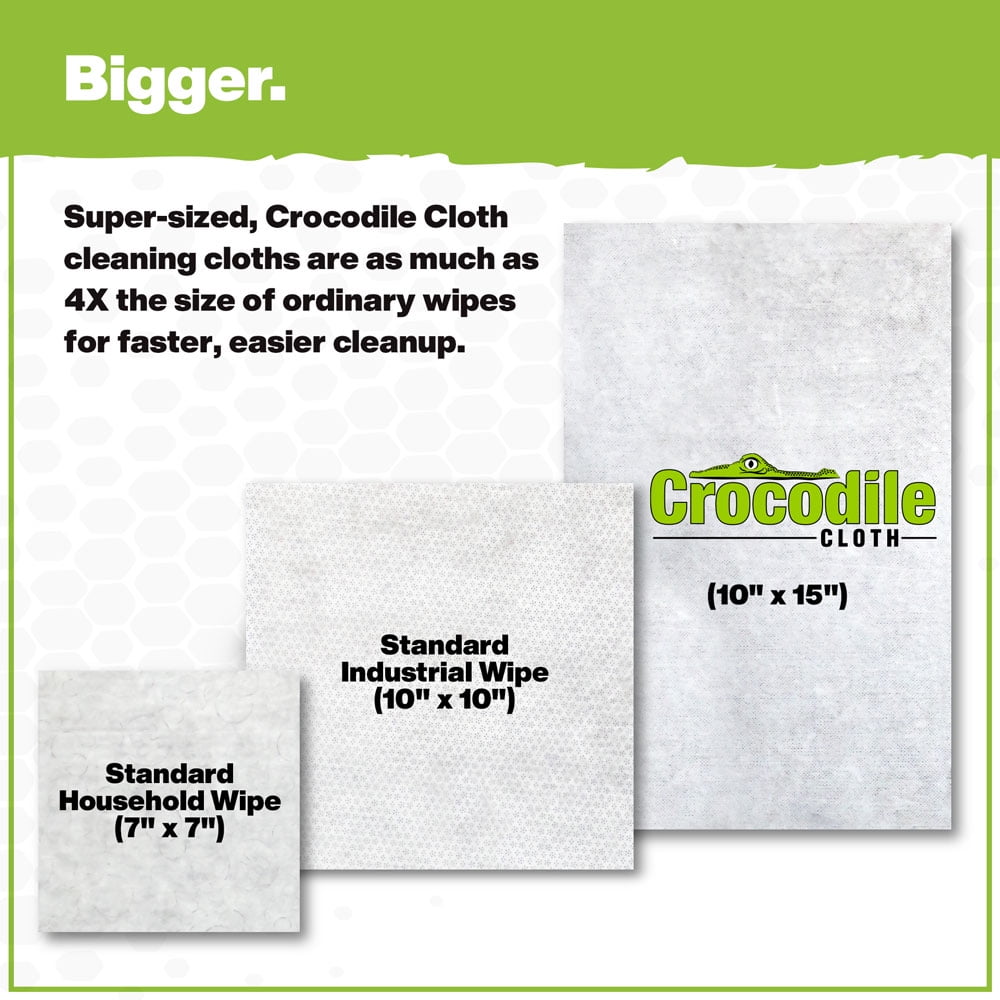 Powerscrub Extra-Large Household and Commercial Cleaning Wipes - 80 Heavy-Duty Cloths for Ultimate Dirt Removal