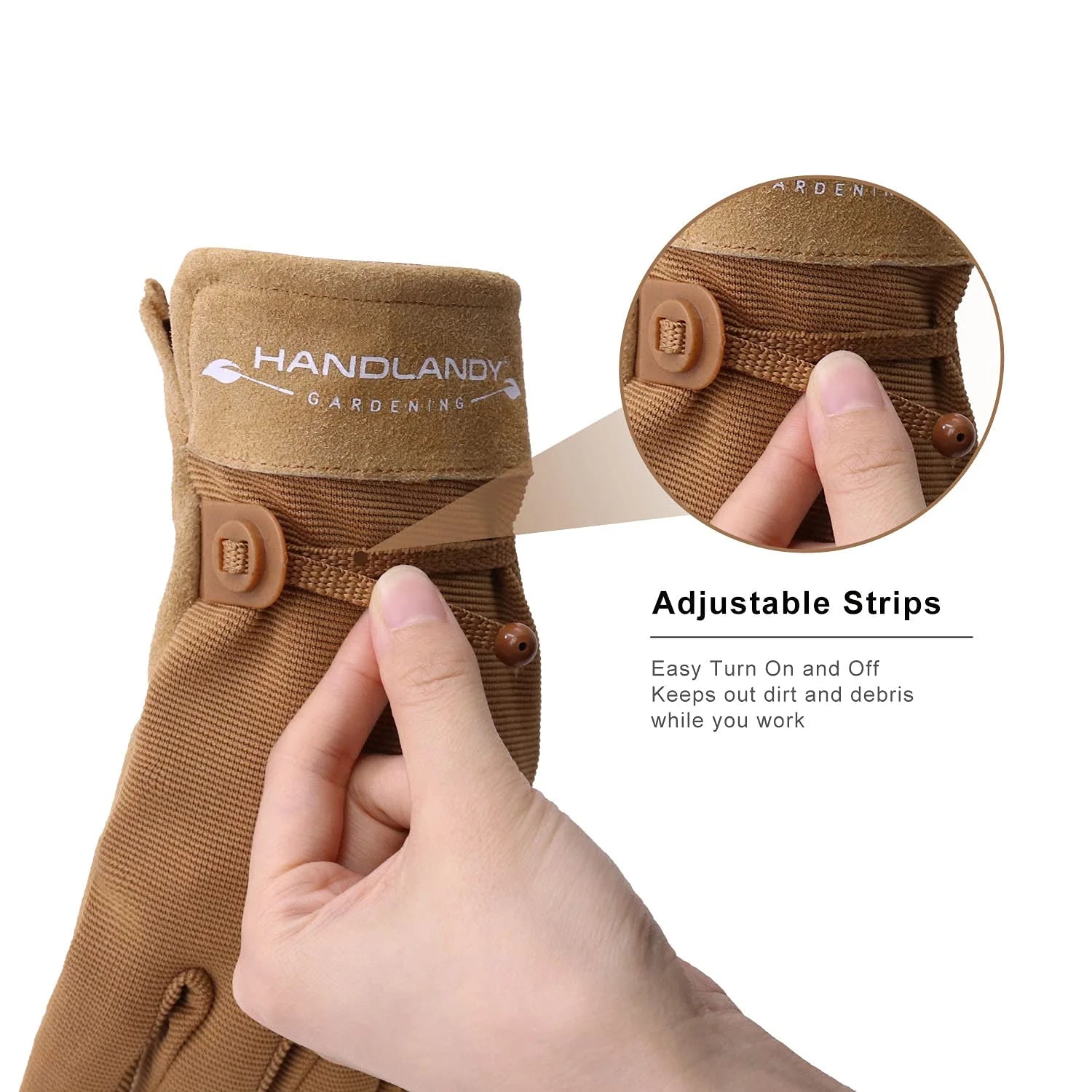 Womens Leather Work Gloves, Cowhide Gardening Gloves Utility Work Gloves, Medium