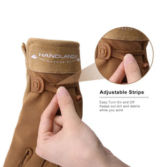Womens Leather Work Gloves, Cowhide Gardening Gloves Utility Work Gloves, Large