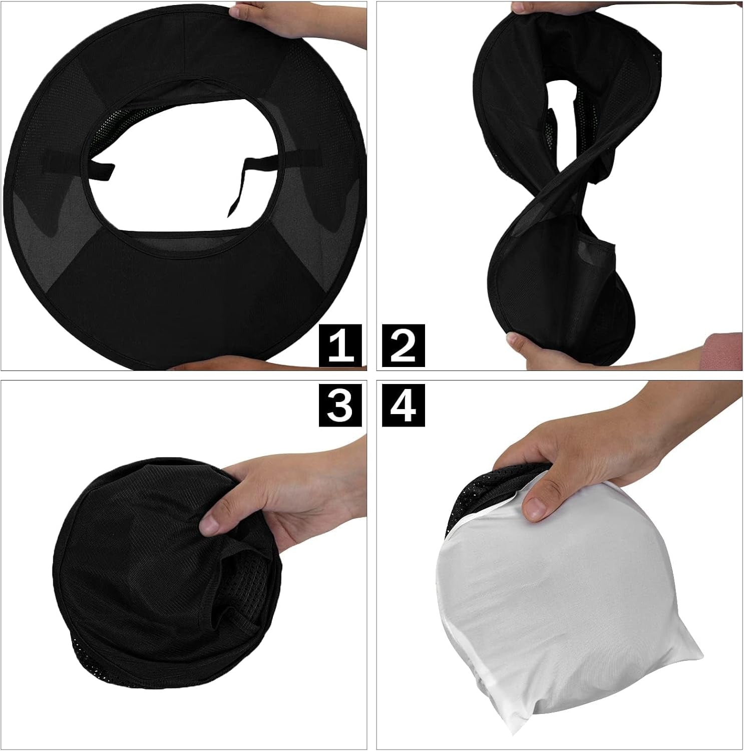 Hard Hat Sun Shade, Full Brim Neck Shield, 2Packs, Hard Hat Not Included