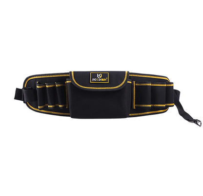 Waist Tool Belts with 7 Pockets Pouch/Work Apron for Carpenters and Builders, Durable Canvas Construction, Adjustable Belt for Custom Fit Black B