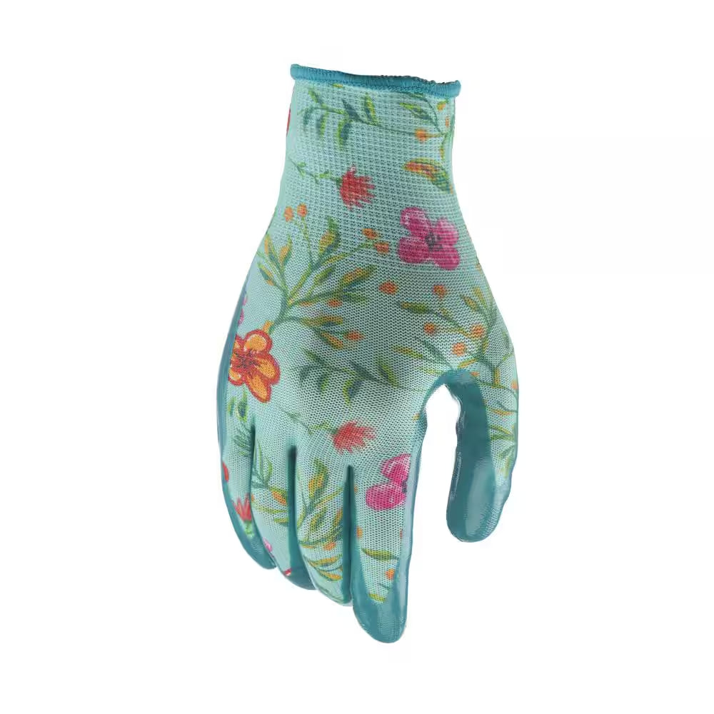 Women'S Large Nitrile Coated Garden Gloves