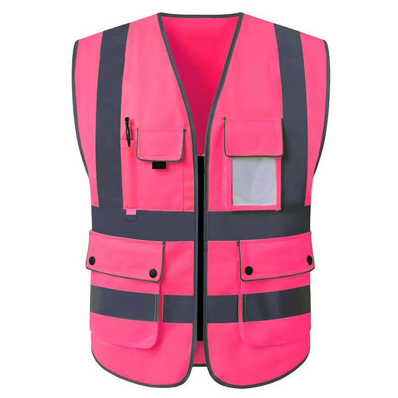 S-4XL Reflective Safety Vest High Visibility Night Riding Running Vest Outdoor Sports Accessories Safety Vest Sports Waistcoat