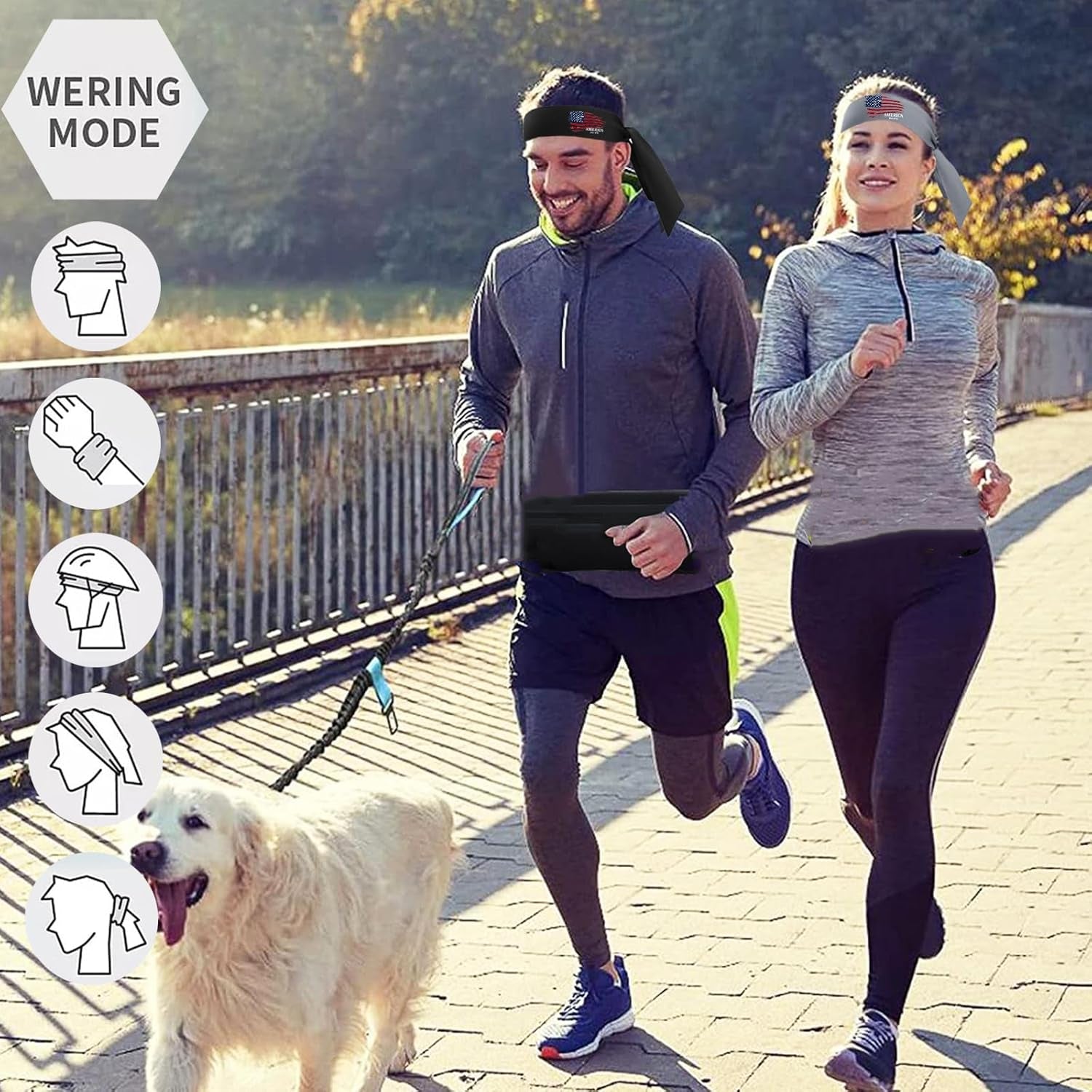 Head Tie Headband for Men Women,Sports Sweat Band Adjustable Ninja Headband Karate Sweatbands Hair Wrap Bands Tie Headbands for Running Tennis Basketball Soccer Athletic