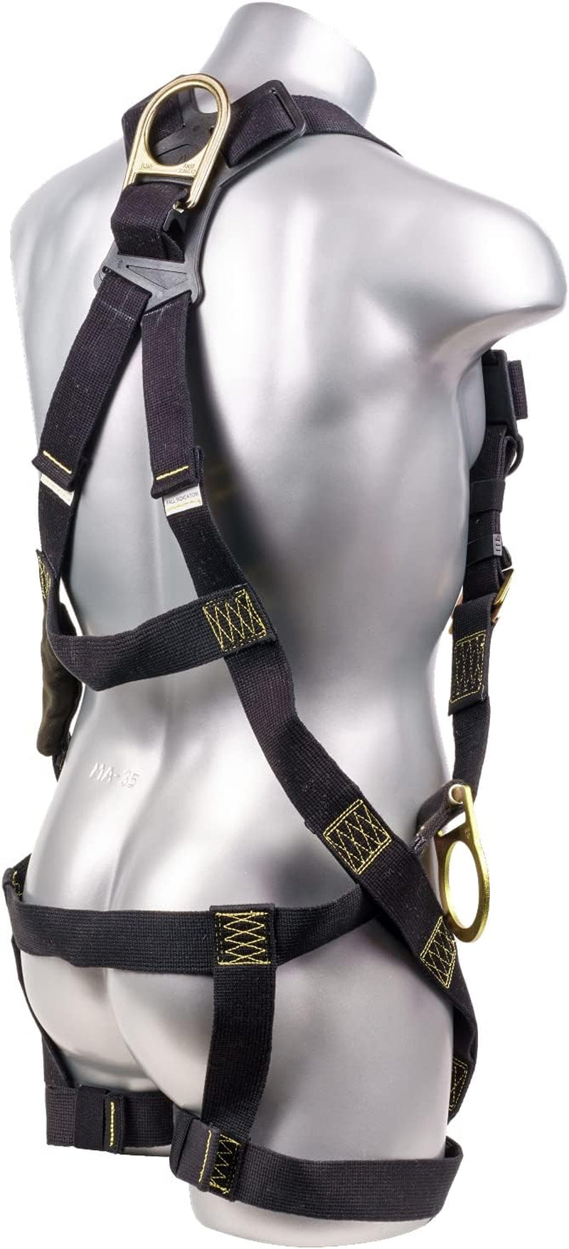 FR Safety Harness QCB Chest & Legs Dorsal 3D-Ring Para-Aramid/Aramid Webbing Harness