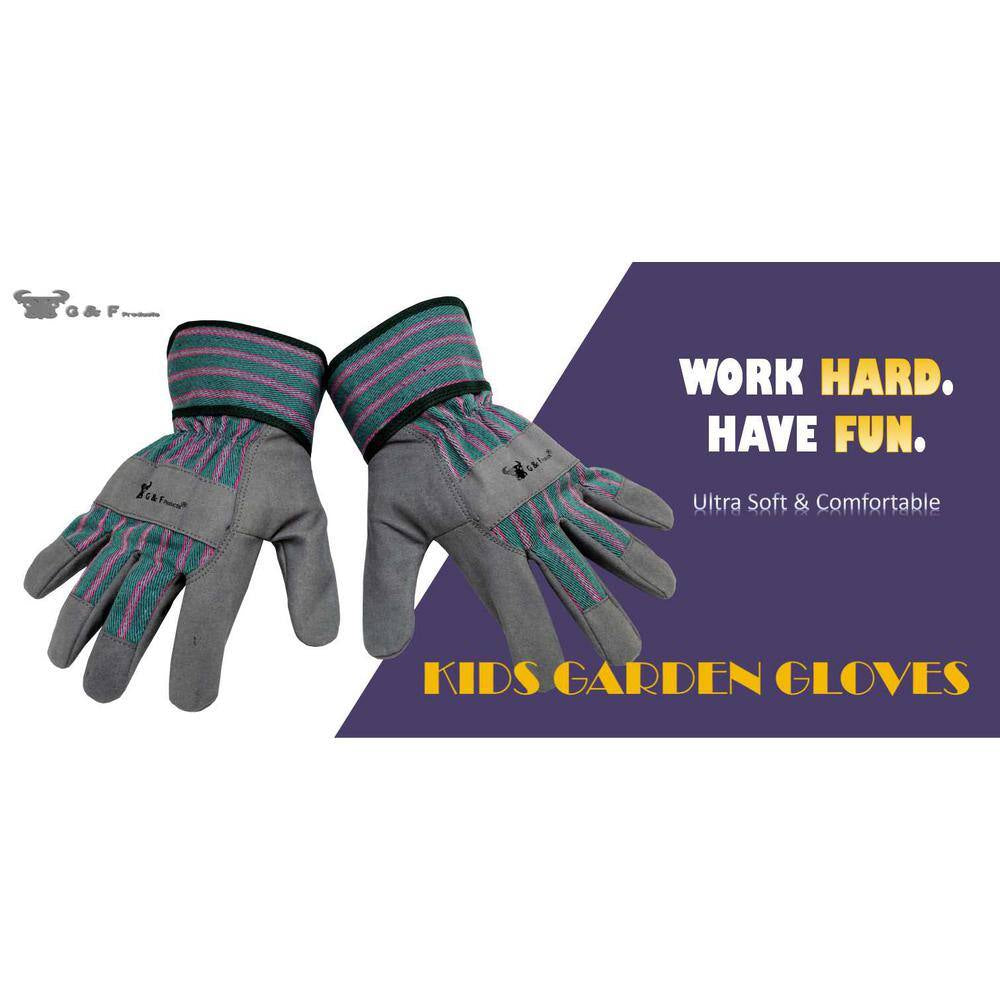 Grey Children Work Gloves