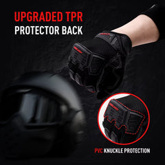 Touchscreen TPR Impact Reducing PVC Reinforced Palm Non-Slip Breathable Mens Heavy Duty Work Gloves