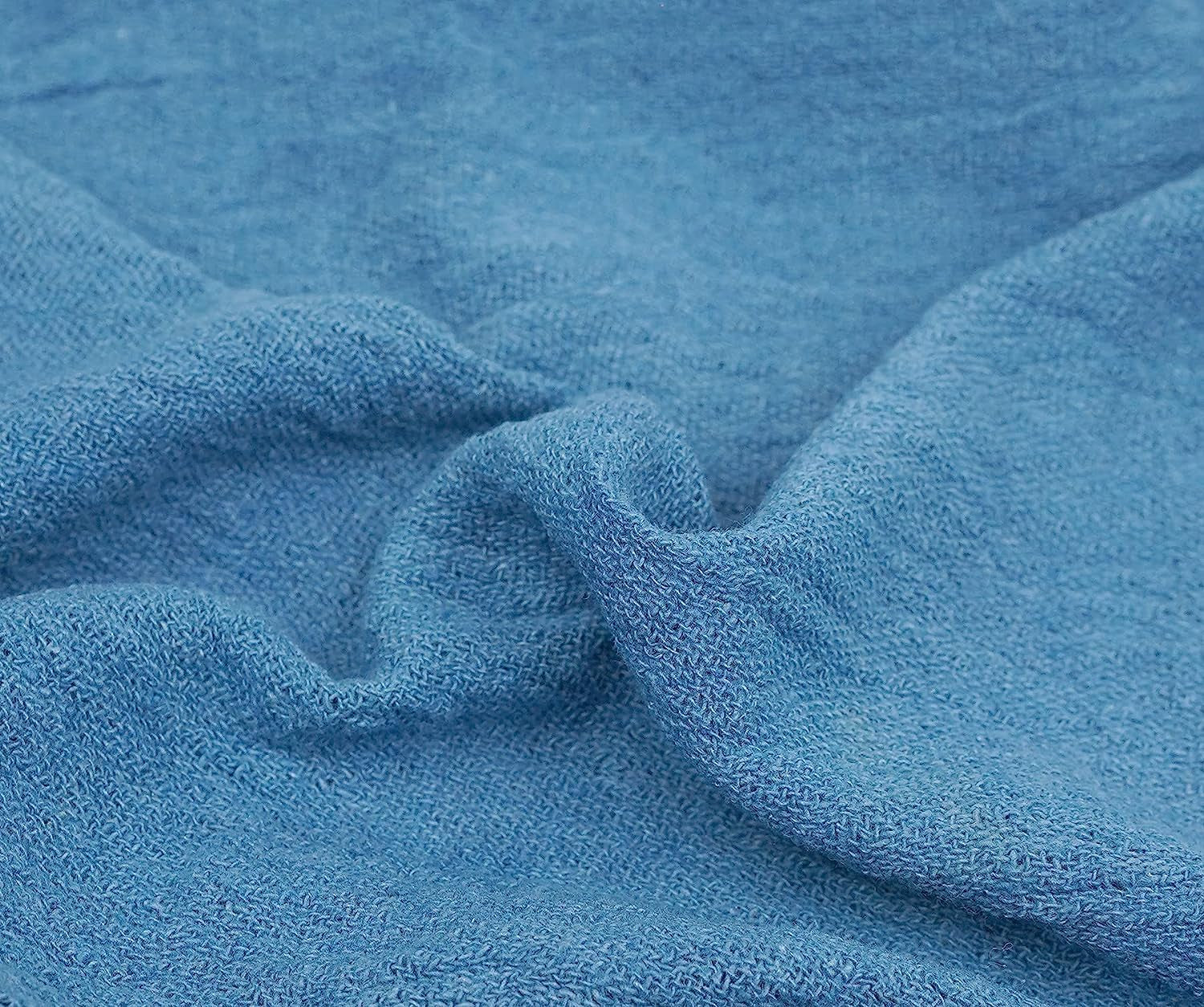 Cotton Shop Towels Blue – (Pack of 150) Size 14X14 Inches Cleaning Rags – Absorbent Shop Rags and Multipurpose Cleaning Towels for Automobiles, Industries, Garage and Homes