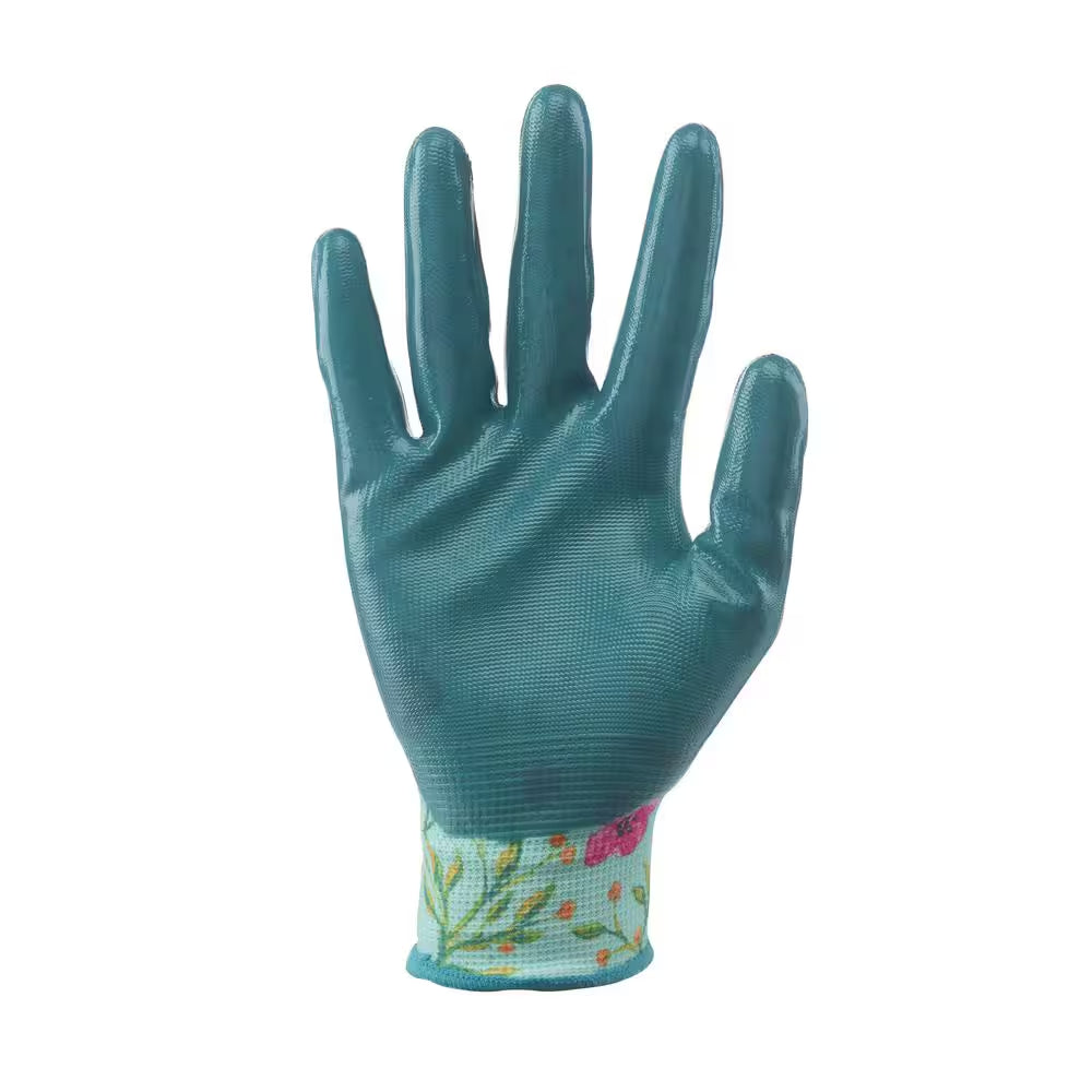 Women'S Large Nitrile Coated Garden Gloves