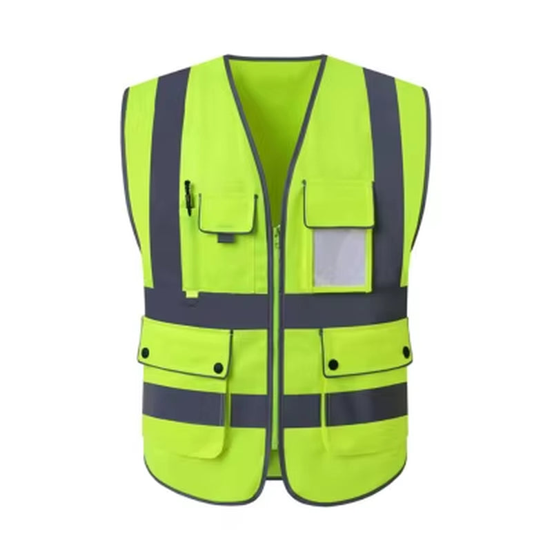 S-4XL Reflective Safety Vest High Visibility Night Riding Running Vest Outdoor Sports Accessories Safety Vest Sports Waistcoat