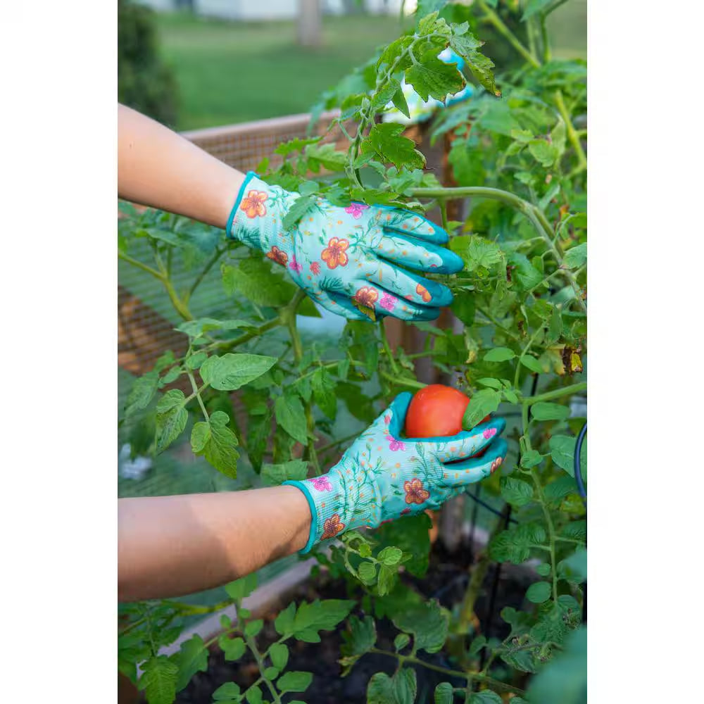 Women'S Large Nitrile Coated Garden Gloves