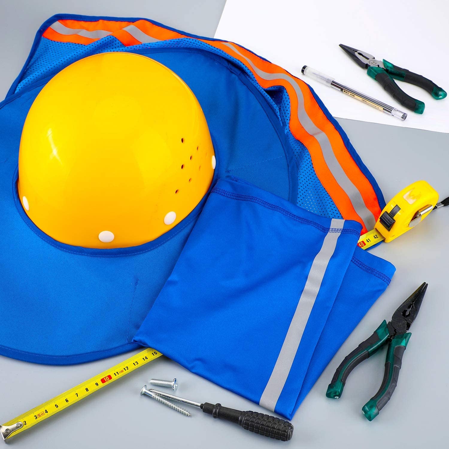Sombrilla Para Casco De Trabajo Sombra Contra Sol Para Cascos De Construcci�N