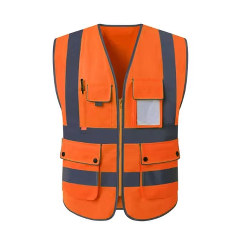 S-4XL Reflective Safety Vest High Visibility Night Riding Running Vest Outdoor Sports Accessories Safety Vest Sports Waistcoat