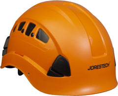 - ABS Work-At-Height and Rescue Hard Hat Slotted Ventilated Helmet W/Adjustable Ratchet 6-Point Suspension ANSI Z89.1-14