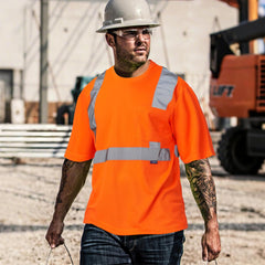 Safety Shirt,High Visibility Work T Shirt Long Short Sleeve Class 3 (XS-6XL)