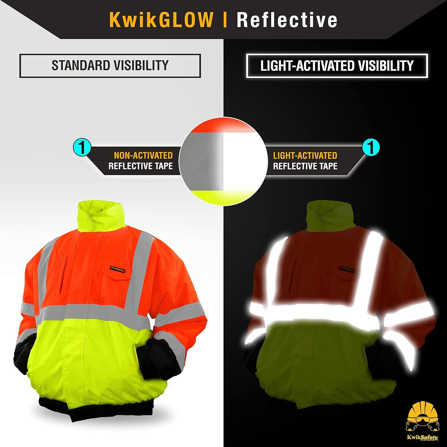 Reflective Jackets | Men'S Insulated Hi Vis Work Bombers | Yellow, Orange, Multicolor