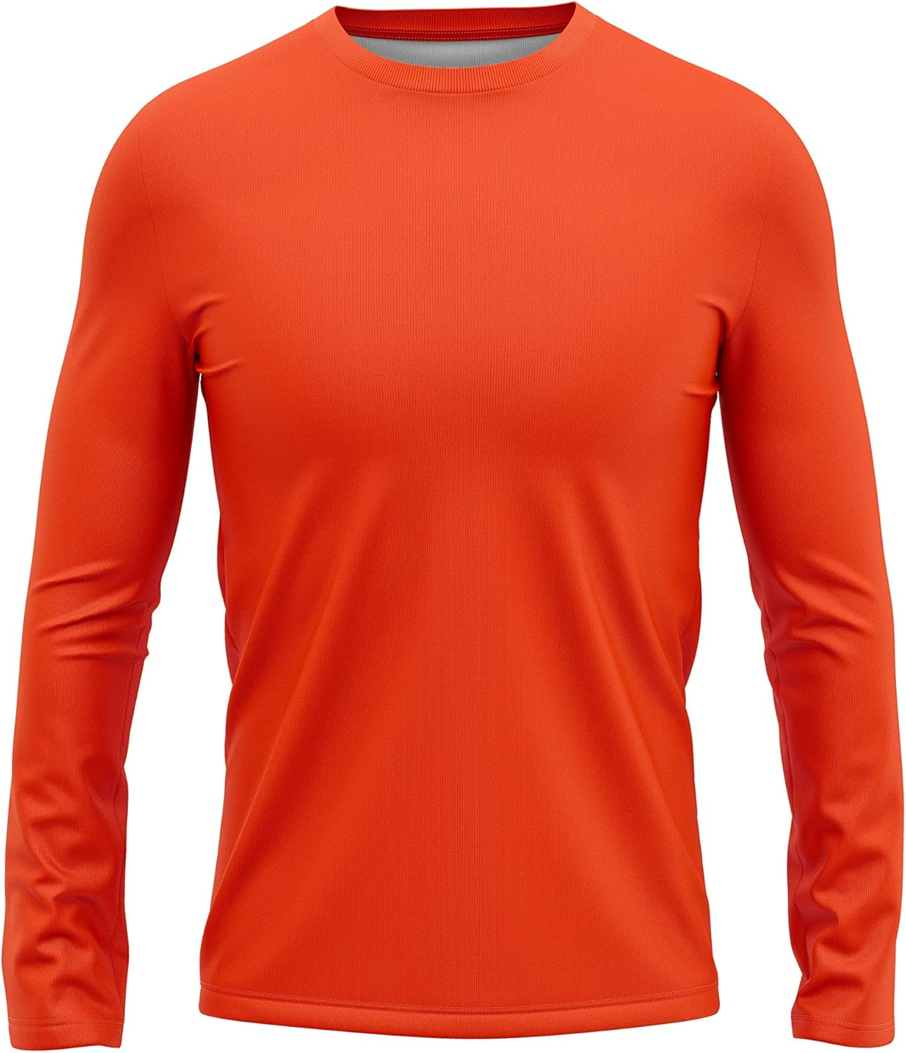 High Visibility Shirts for Men 100% Polyester UPF40+ Long Sleeve Safety Construction Work Shirts