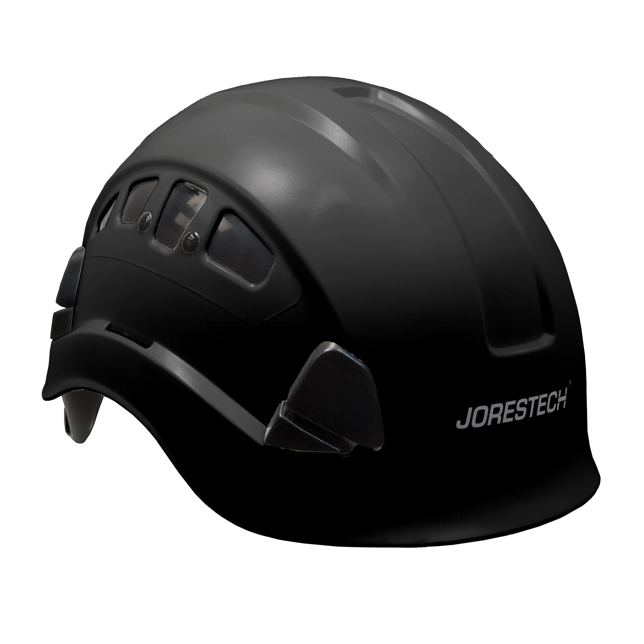 Ventilated Safety Rescue Helmet with Adjustable Ratchet 6-Point Suspension, HHAT-04 (Black)