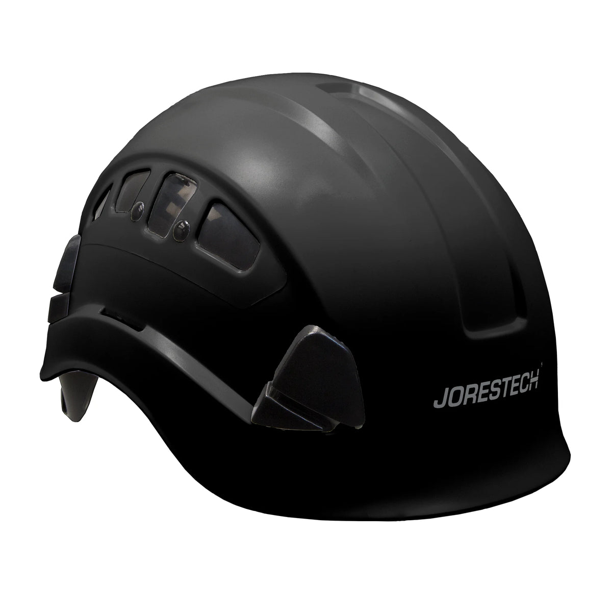 Ventilated Safety Rescue Helmet with Adjustable Ratchet 6-Point Suspension, HHAT-04 (Black)