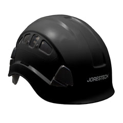 Ventilated Safety Rescue Helmet with Adjustable Ratchet 6-Point Suspension, HHAT-04 (Black)